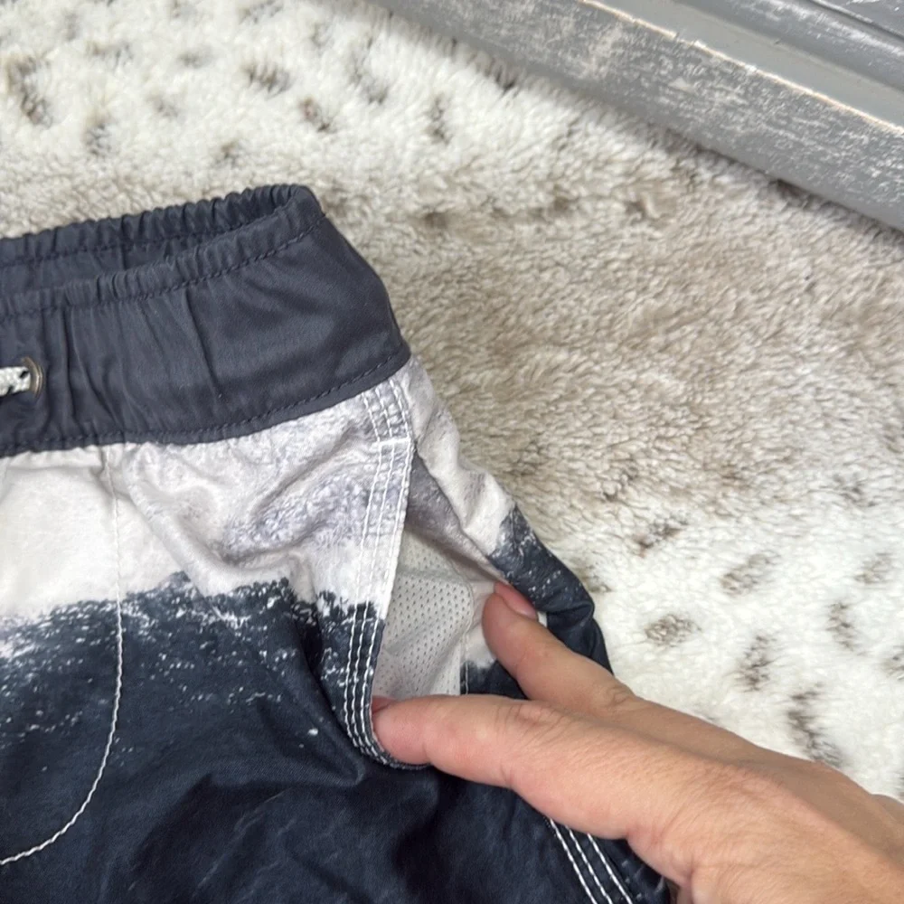 GAP Kids shark swim trunks boys XSmall beach pool party tropical California